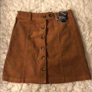 Corduroy Mini Skirt